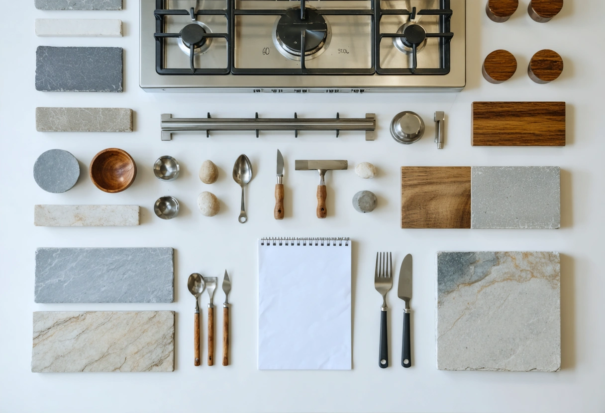 Luxury outdoor kitchen with marine-grade appliances and weather-resistant materials