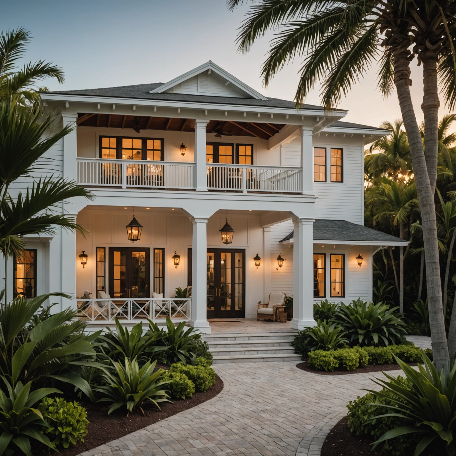 boca-grande-family-island-retreat-kL46DU A beautifully crafted luxury coastal home on Boca Grande, Florida, serving as a welcoming family retreat, viewed from
